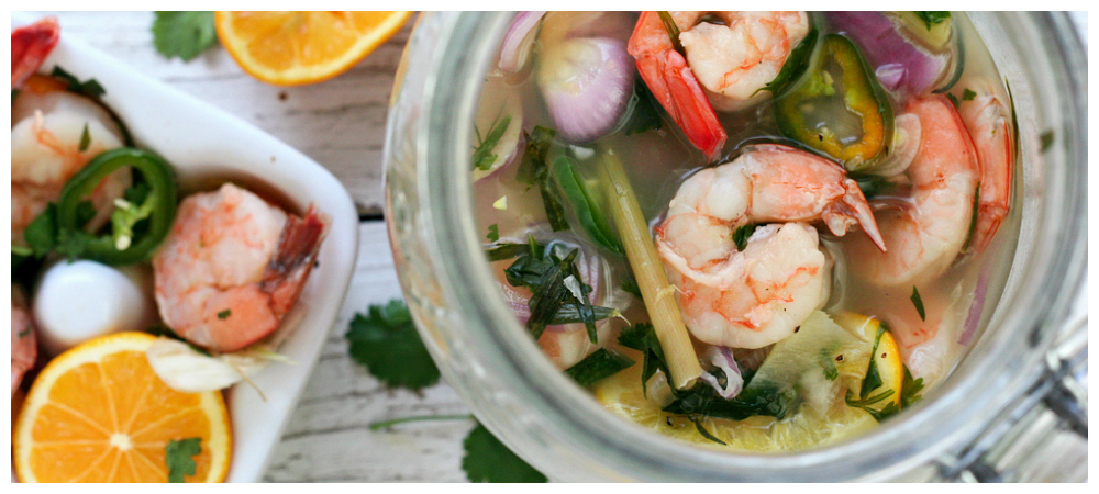 Overnight Vietnamese Pickled Shrimp
